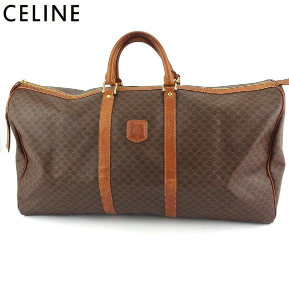 Celine leather macadam brown Boston travel beige bag - Picture 1 of 6